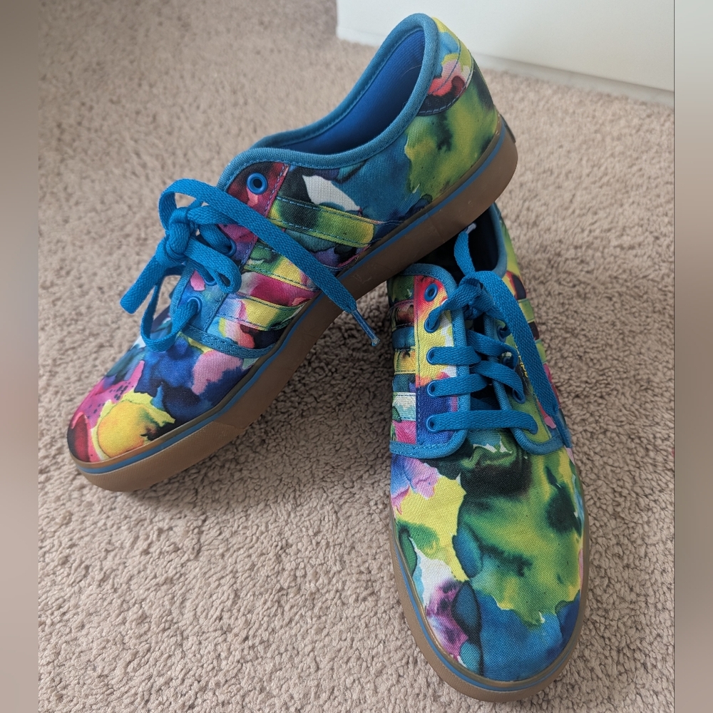 M Sz 10 Adidas Seeley Shoes Blue - Lmtd Edtn HVW8 2014 Collab w Kevin Lyons